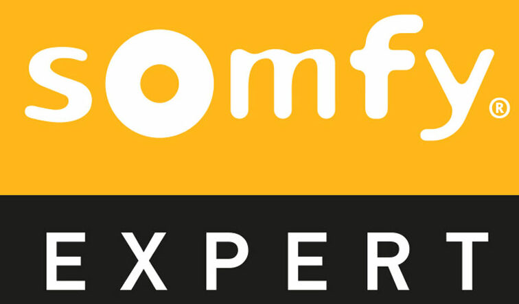Logo de SOMFY EXPERT en noir et orange